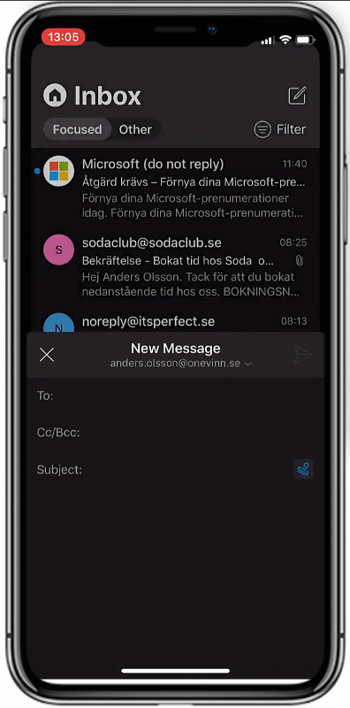 MIPiPhoneOutlookWhite